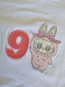 Labubu Embroidered Shirt Birthday Custom Made