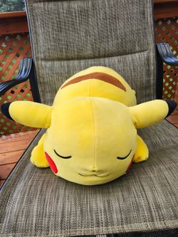 Large Sleeping Pikachu Plush Stuffed Animal