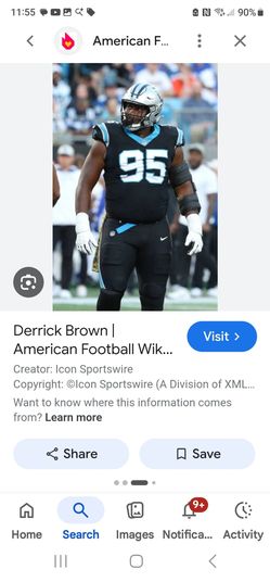 Carolina panthers brown autograph