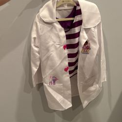 Doc McStuffins Lab Coat And Shirt Size 4-6x DISNEY