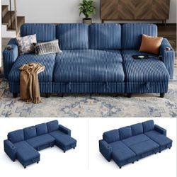 NEW! Still In The Box. LINSY brand 106" Sleeper Sectional