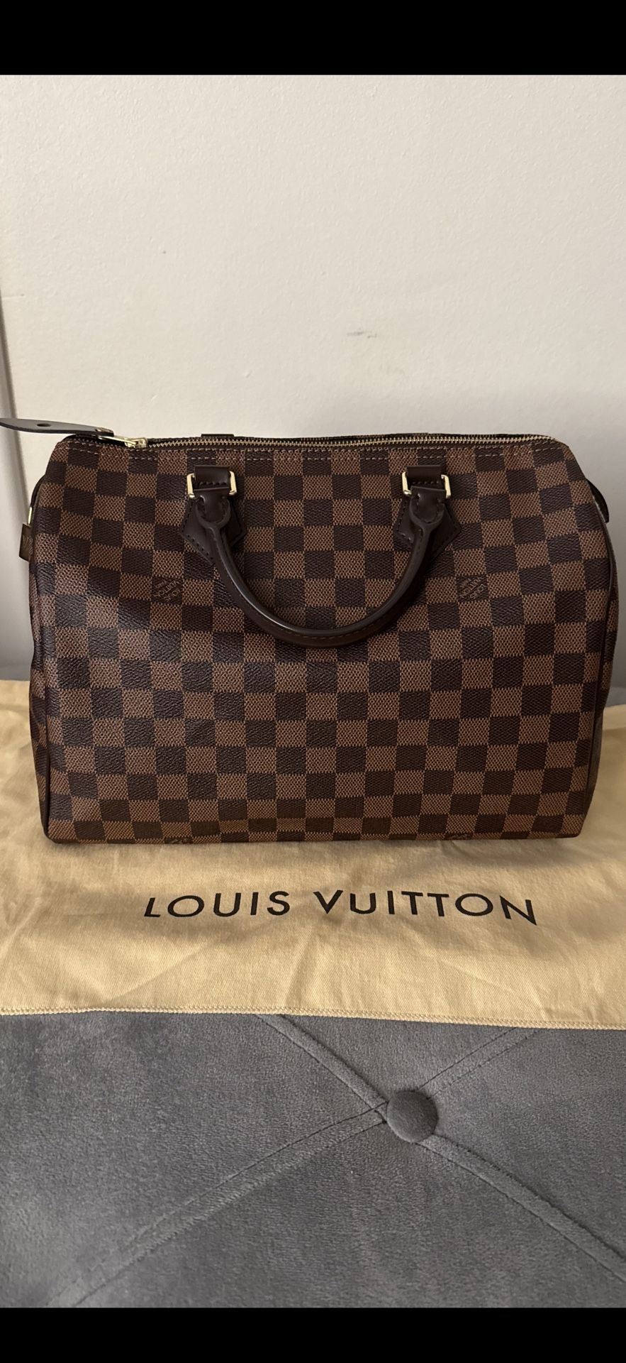 Authentic Louis Vuitton Speedy 30 – Brand New! Comes with lock, receipt, dust bag + base shaper. 
