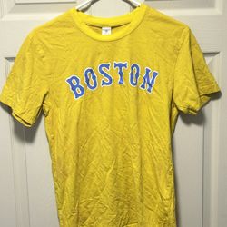 BOSTON RED SOX STADIUM GIVEAWAY SGA CLASS OF 2024 T-SHIRT SZ XL ALT YELLOW MED