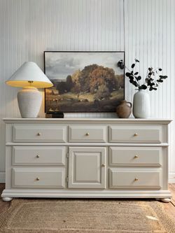 Solid wood dresser