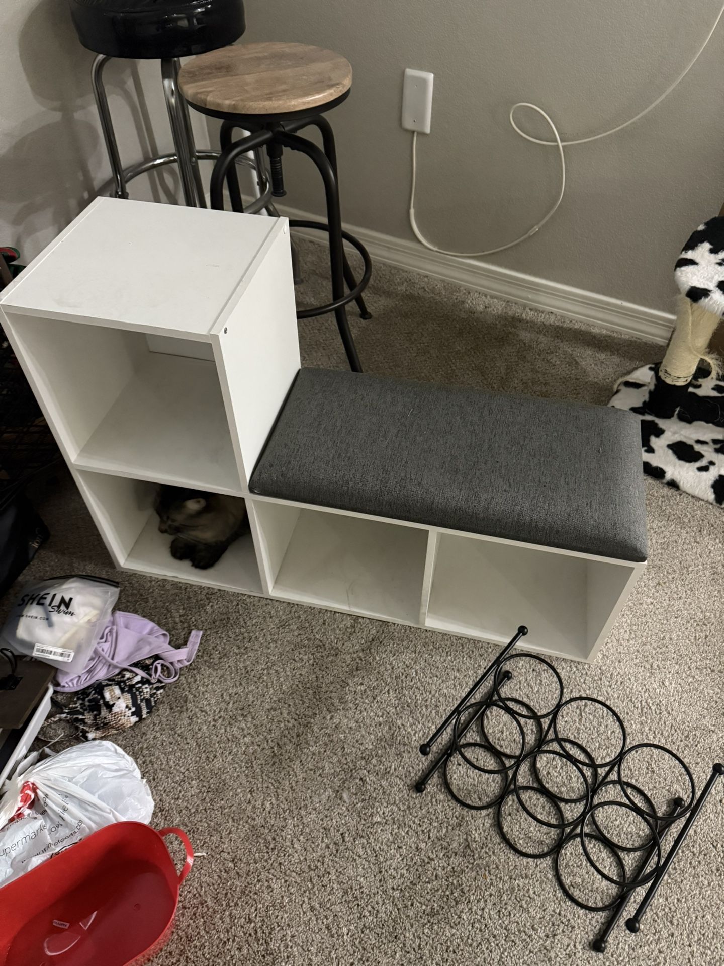 Bench And Cubby Rack $15