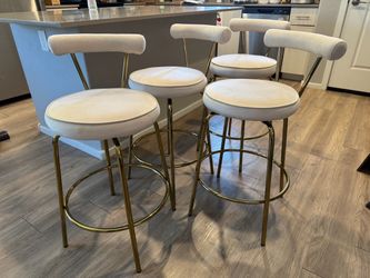 Rudi Cream Counter Stools x4