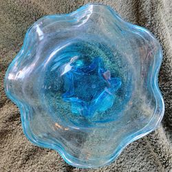 Blue Glass Container