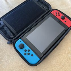 Nintendo Switch Used with Dock, Original Charger and Travel Case