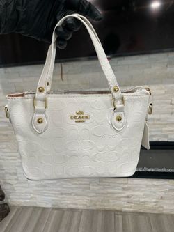 White coach bag