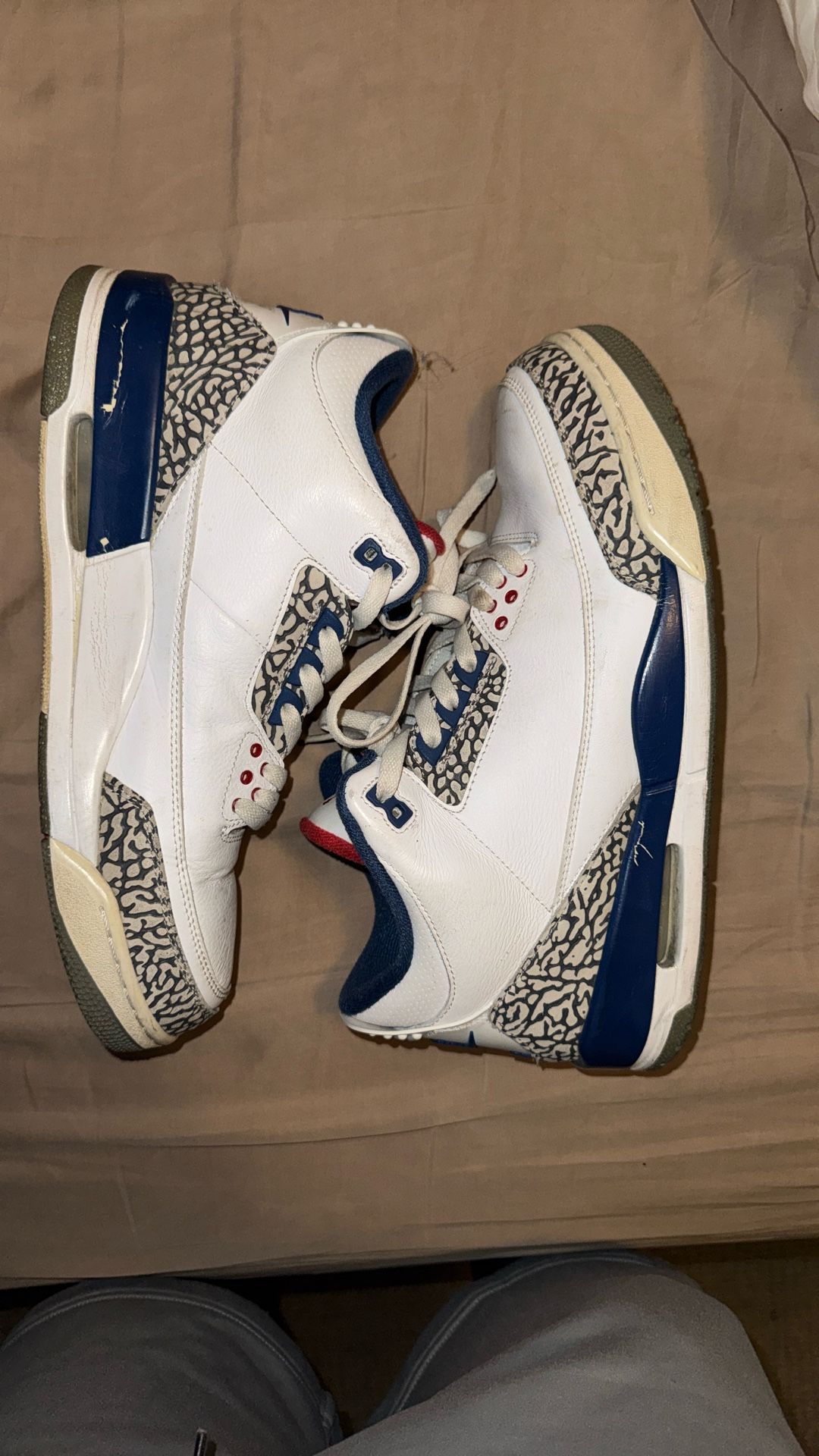 AIR JORDAN 3s TRUE BLUE SIZE 12