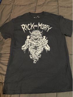 Rick and Morty black Tee size medium