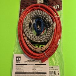 SCOSCHE 4 GAUGE OXYGEN FREE COPPER / COPPER CLAD  ALUMINUM POWER CABLE 4 GAUGE W/ 80A MAXI FUSE CAR AMPLIFIER INSTALL KIT ( BRAND NEW PRICE IS LOWEST 