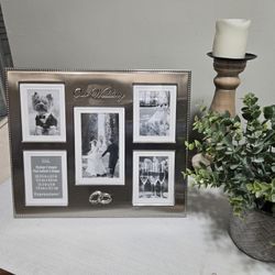 Wedding Picture Frame Silver