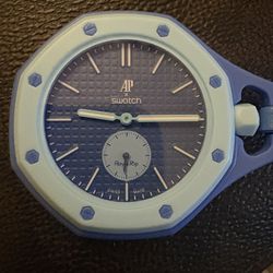 AP x Swatch Collab - Royal Blue Pocket Watch Rare Collectible Piece