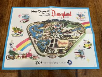 1950’s Disneyland Map Reprint
