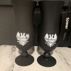 Medieval Times Glass Cups