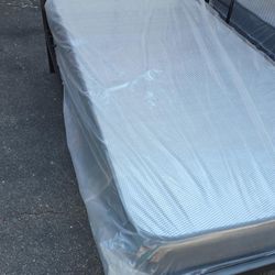 Twin bed frame with mattress $260