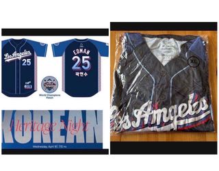 Dodgers KOREAN HERITAGE Night Jersey 4/16/25 SGA – Tommy EDMAN **PROMO**  XL