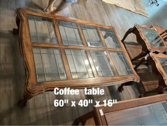 Coffee table & 2 end tables - $150
