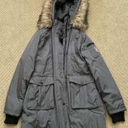 Women’s Parka With Faux Fur Hood