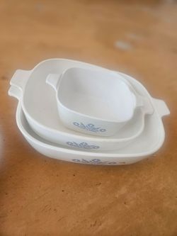 Vintage 12-Pc Corning Ware "Cornflower Blue" Collection w/ 4 Glass Lid - $75obo