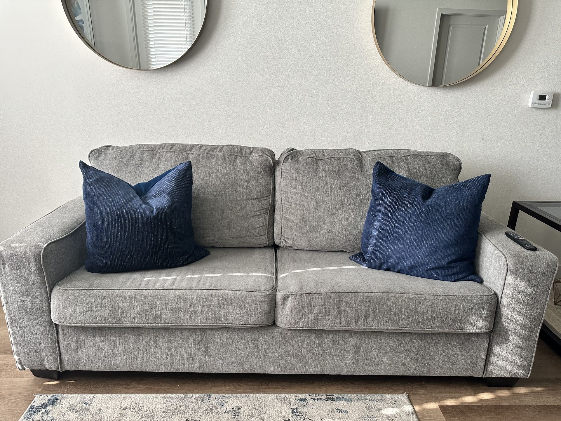 Cozy & Stylish Gray Sofa