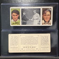 Giants 1912 Hassan Triple Folder High End Aged Reprints (Christy Mathewson, Arthur Fletcher, and more)