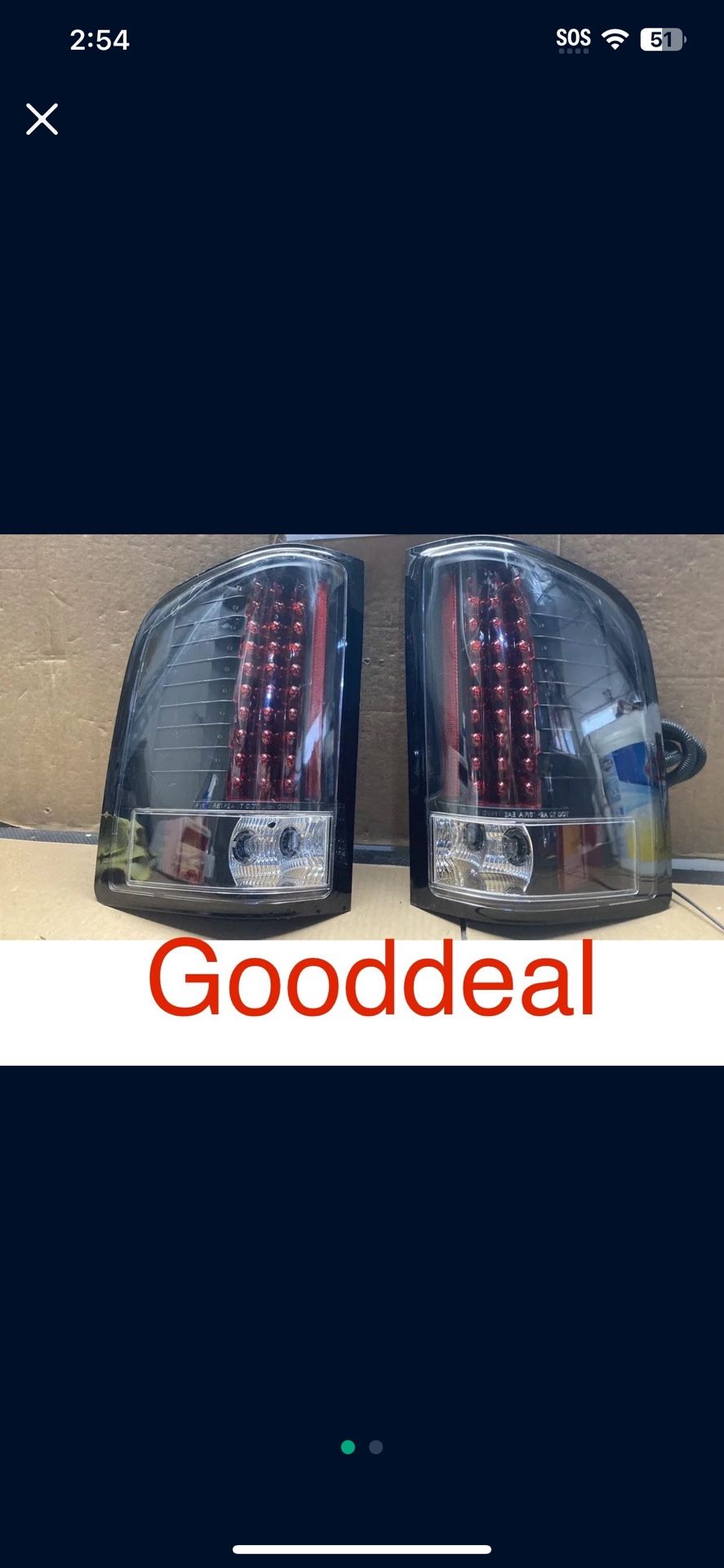 FIT 07-14 Chevy Silverado Sierra 1500 /2500HD 3500HD LED Tail light Pair