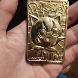 Jigglypuff Burger King 1997 Vintage Exclusive Limited Gold Plated