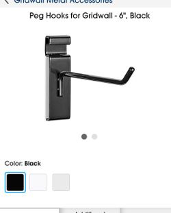 30 Gridwall Hooks 6 Inches