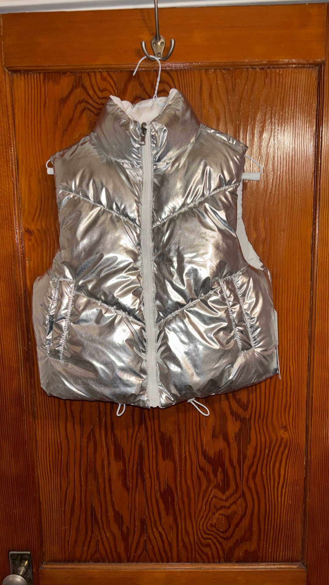 Size Small Silver/Ivory Vest
