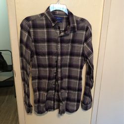 Plaid Purple Shirt Boys Small