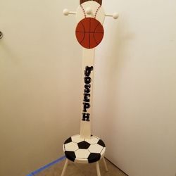 Kid's soccer chair and hanger