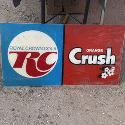  Vintage Royal Crown Cola RC And Orange Crush Sing 