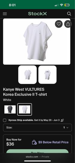 Kanye west vultures tee