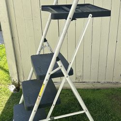 Step Ladder With Shelf