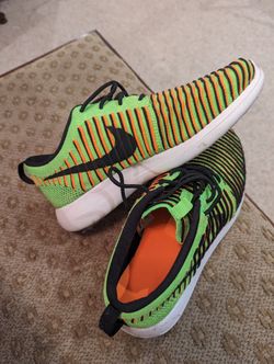 Nike 7Y Lime Green, Orange And Black Fabric