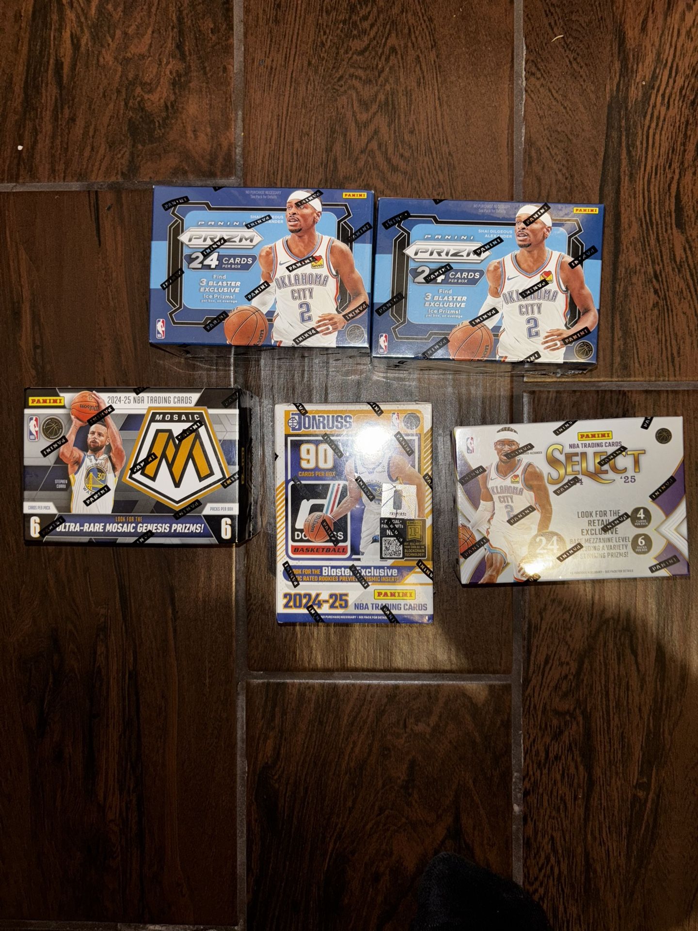 NBA 5 Mega Box Trading Cards Sealed