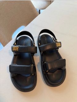 Dioract Sandals Black Lambskin Dior