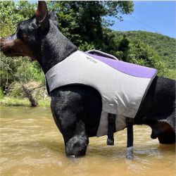 Dog Life Jacket, Sport Style Dog Float Coat with Excellent Buoyancy, Stylish Dog