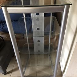 Tempered Glass 5 Shelf Stand