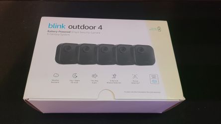 Blink Outdoor 4 Wireless Security Camera 5-Pack, HD, Alexa, Motion Detection