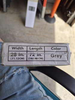 CORDLESS 1"GREY VINYL MINI BLIND
