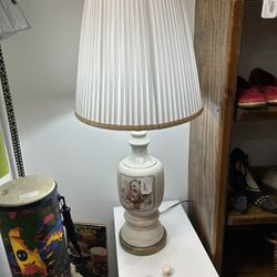 Rare Antique Vintage Lamp Floral Victorian 