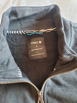 Stance 1/4 Zipper sweatshirt XL