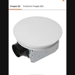 80 CFM ROUND LED LIGHT RESTROOM EXUST FAN NEW