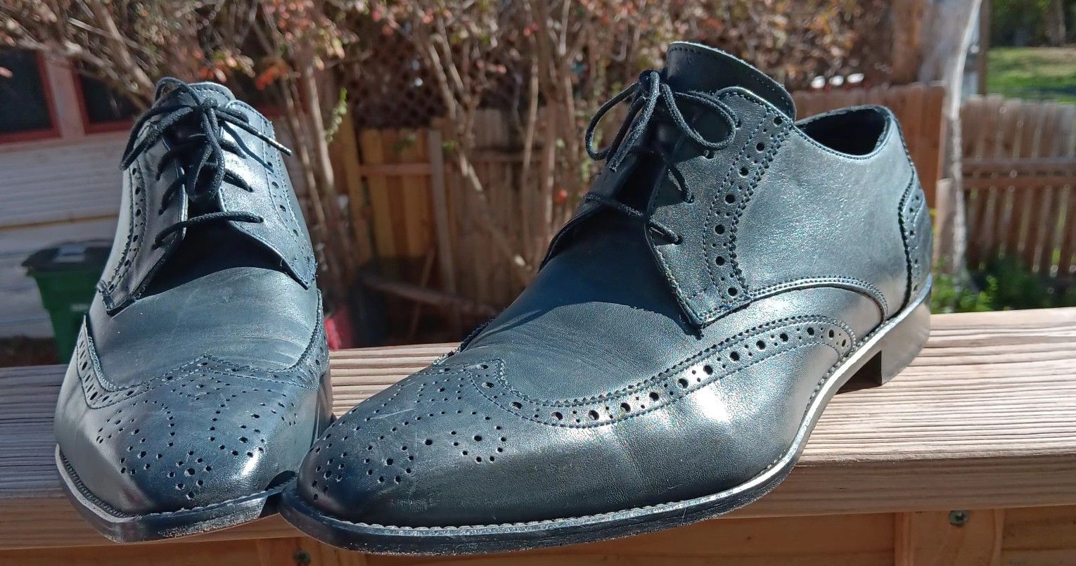 Men's Grey Vero Cuoio Italian oxfords Size 44
