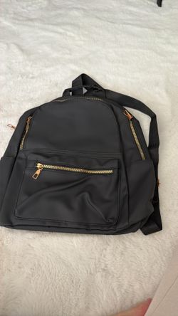 Black And Gold Mini Backpack $2