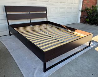 Ikea queen Bedframe with slats