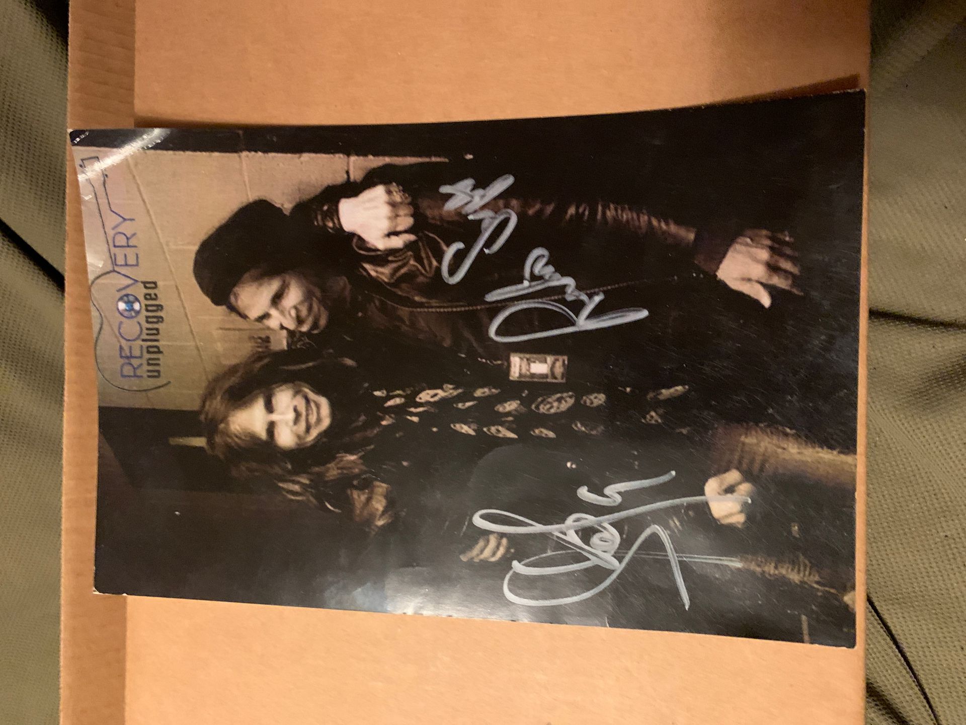 Autographed Steven Tyler and Richie Supa